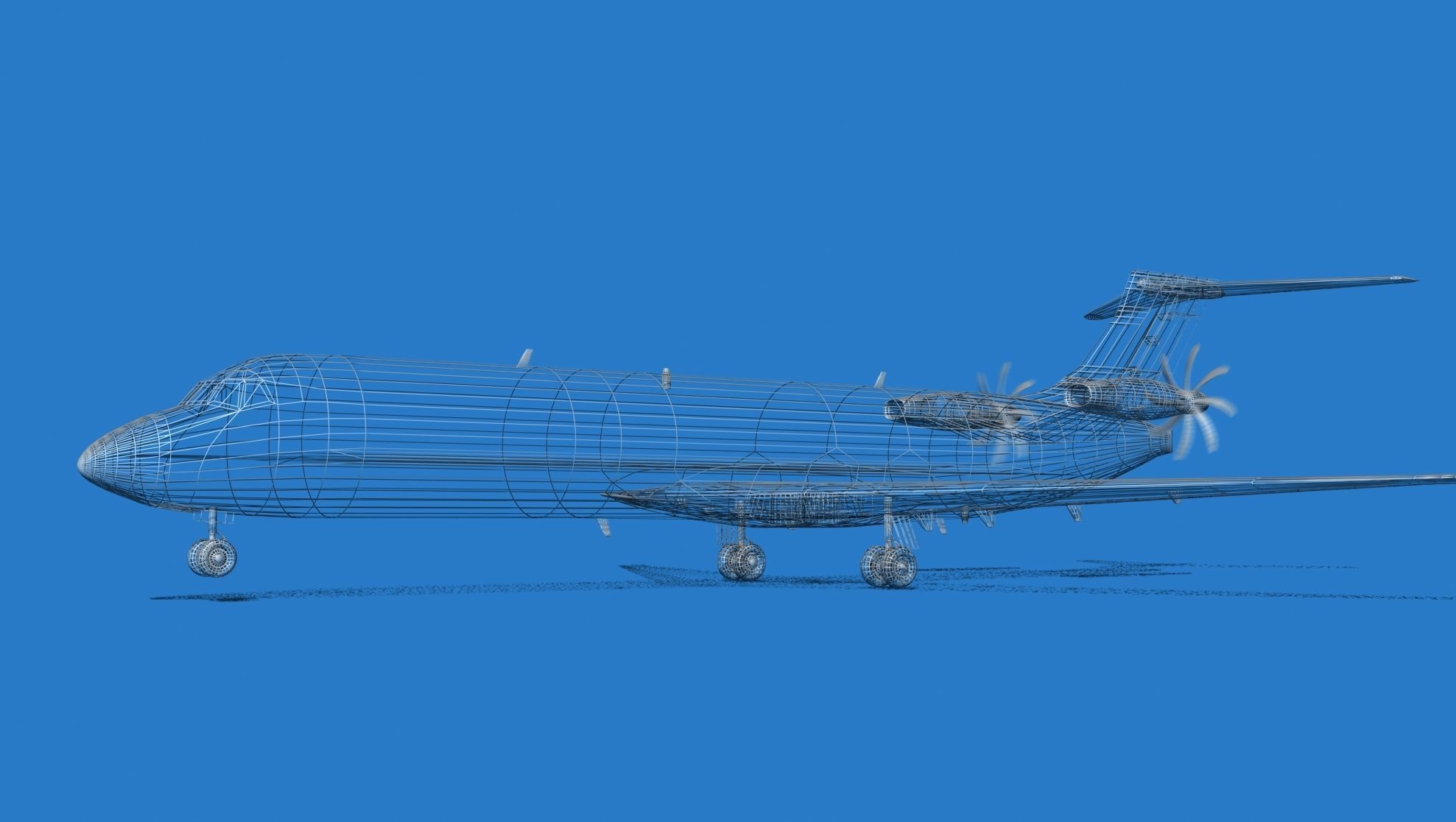 Boeing 7X7-1 Jet Fan V107 3D model_11