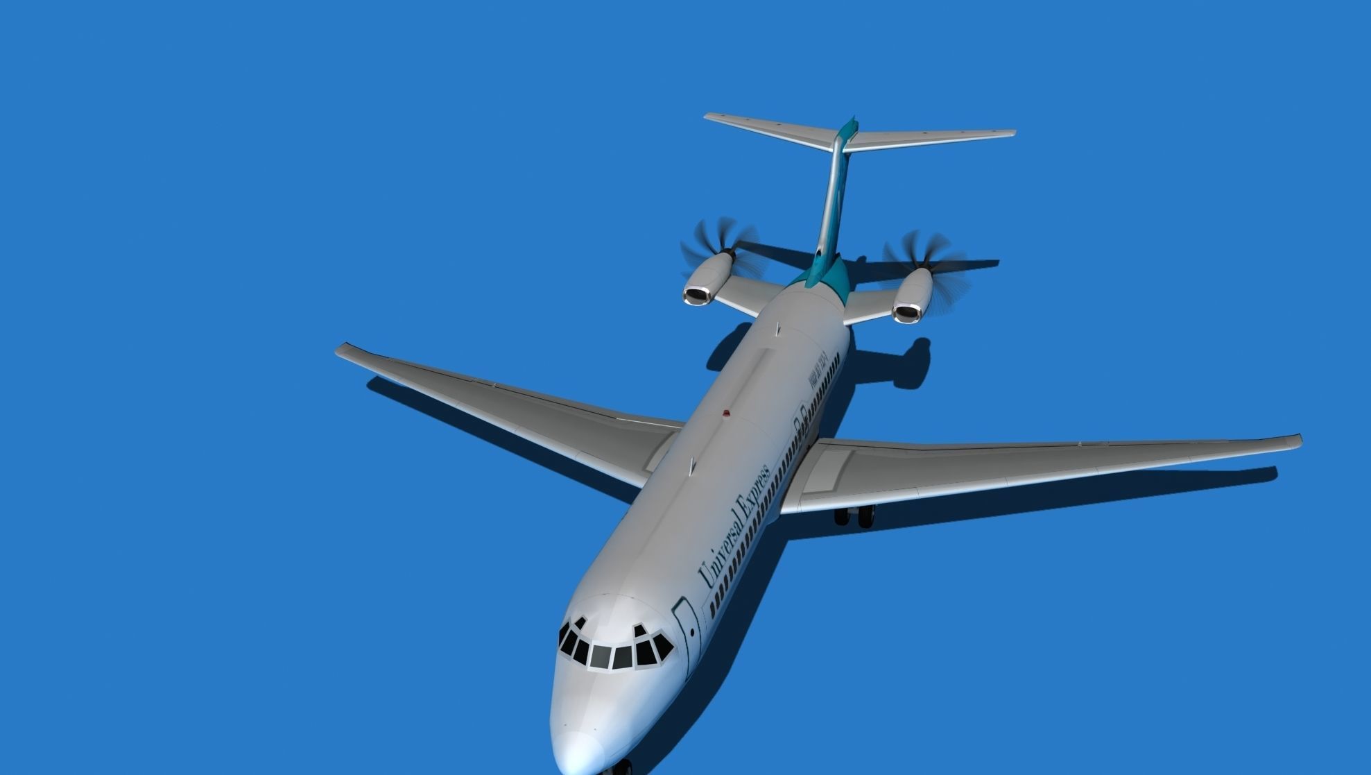 Boeing 7X7-1 Jet Fan V107 3D model_9