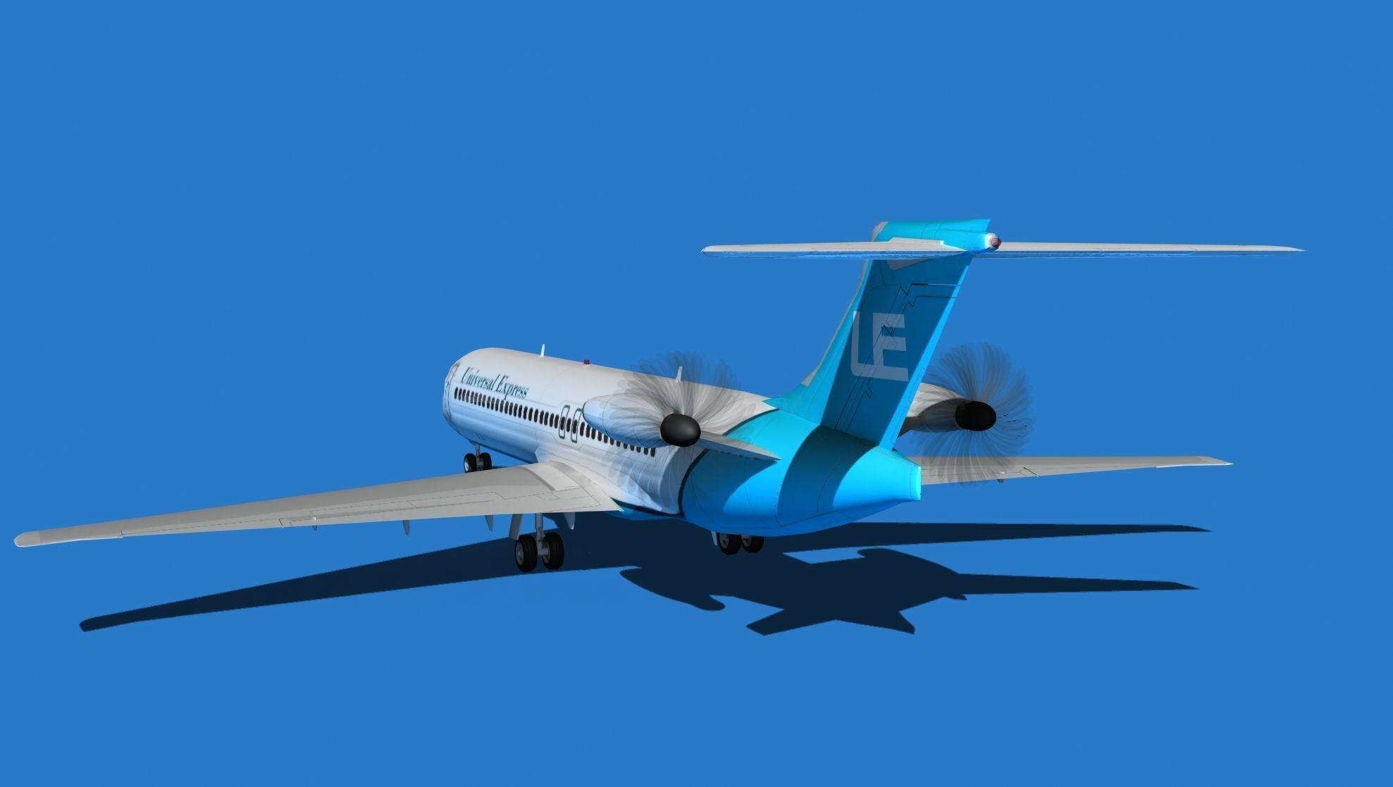 Boeing 7X7-1 Jet Fan V107 3D model_3