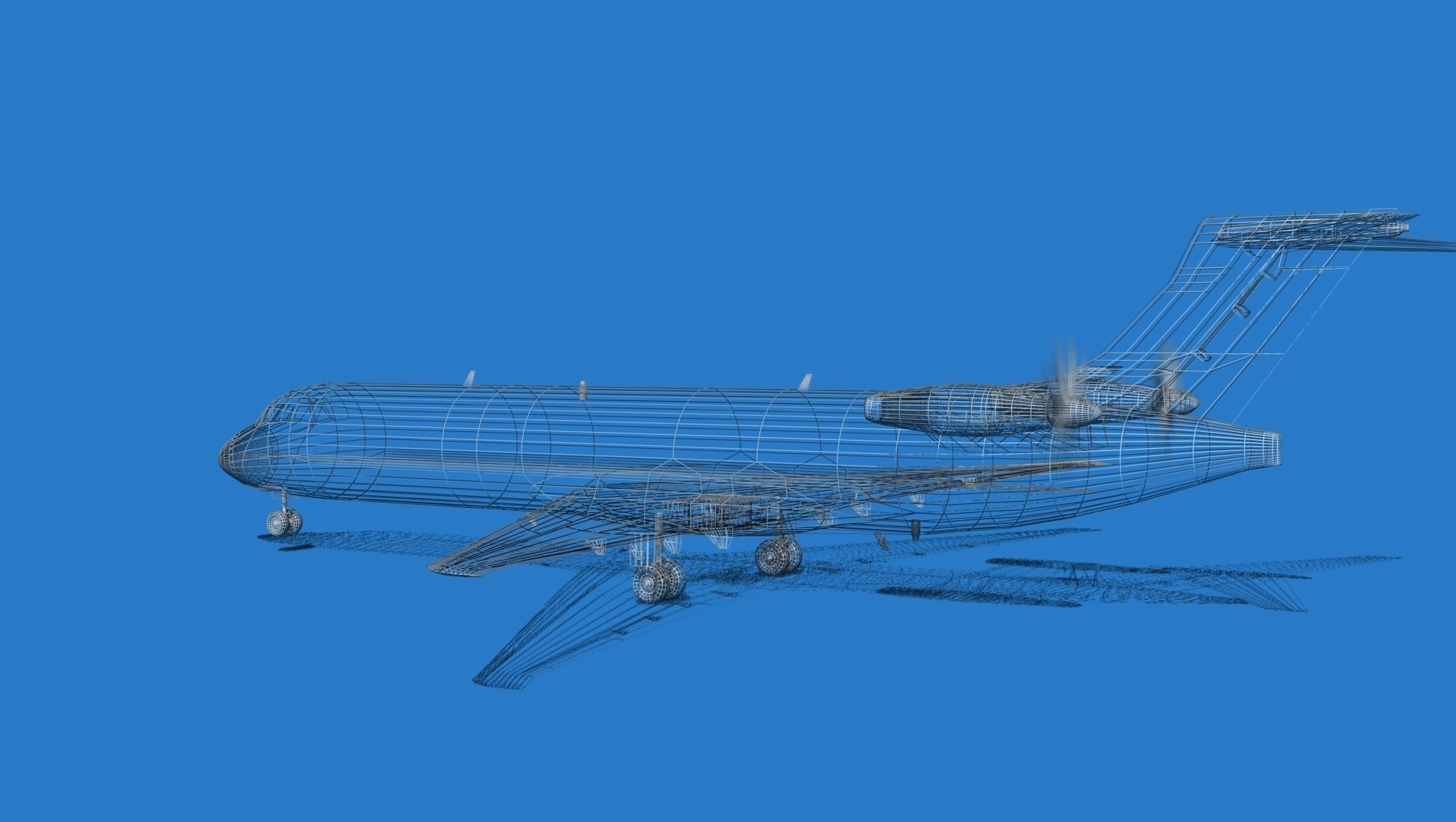 Boeing 7X7-1 Jet Fan V107 3D model_13