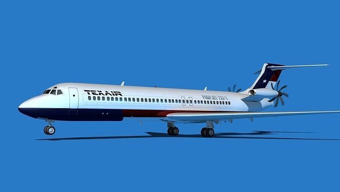 Boeing 7X7-1 Jet Fan V108 3D model