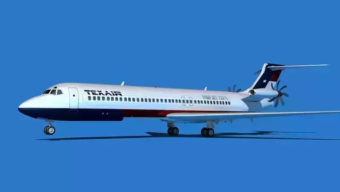 Boeing 7X7-1 Jet Fan V108 3D model