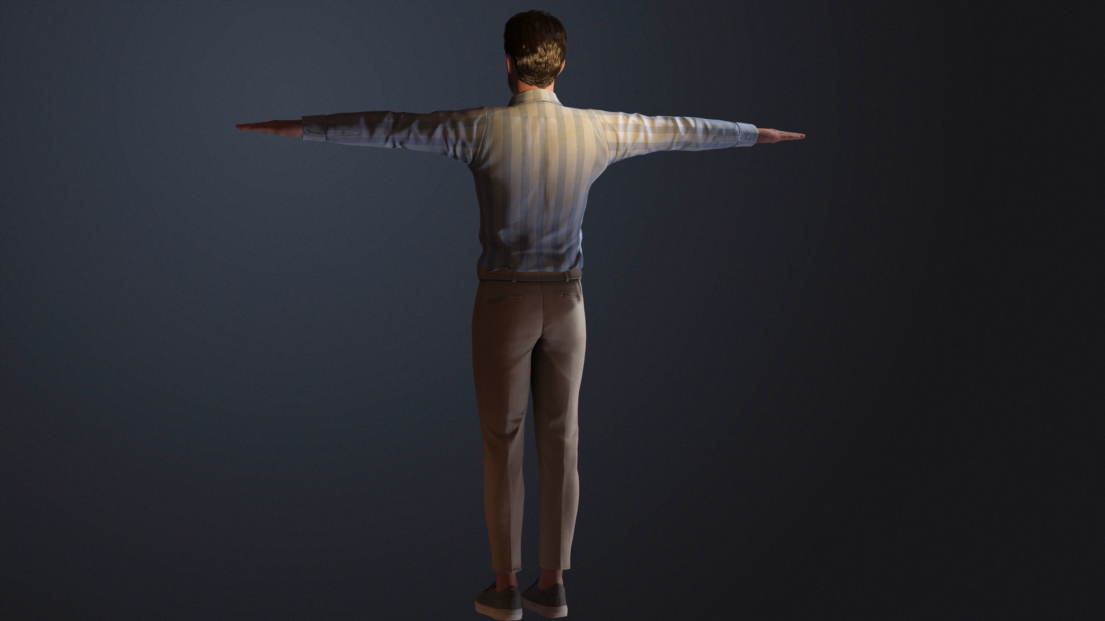 Chris Evans 3D Model - Hyper Realistic - Low Poly Low-poly 3D model_13