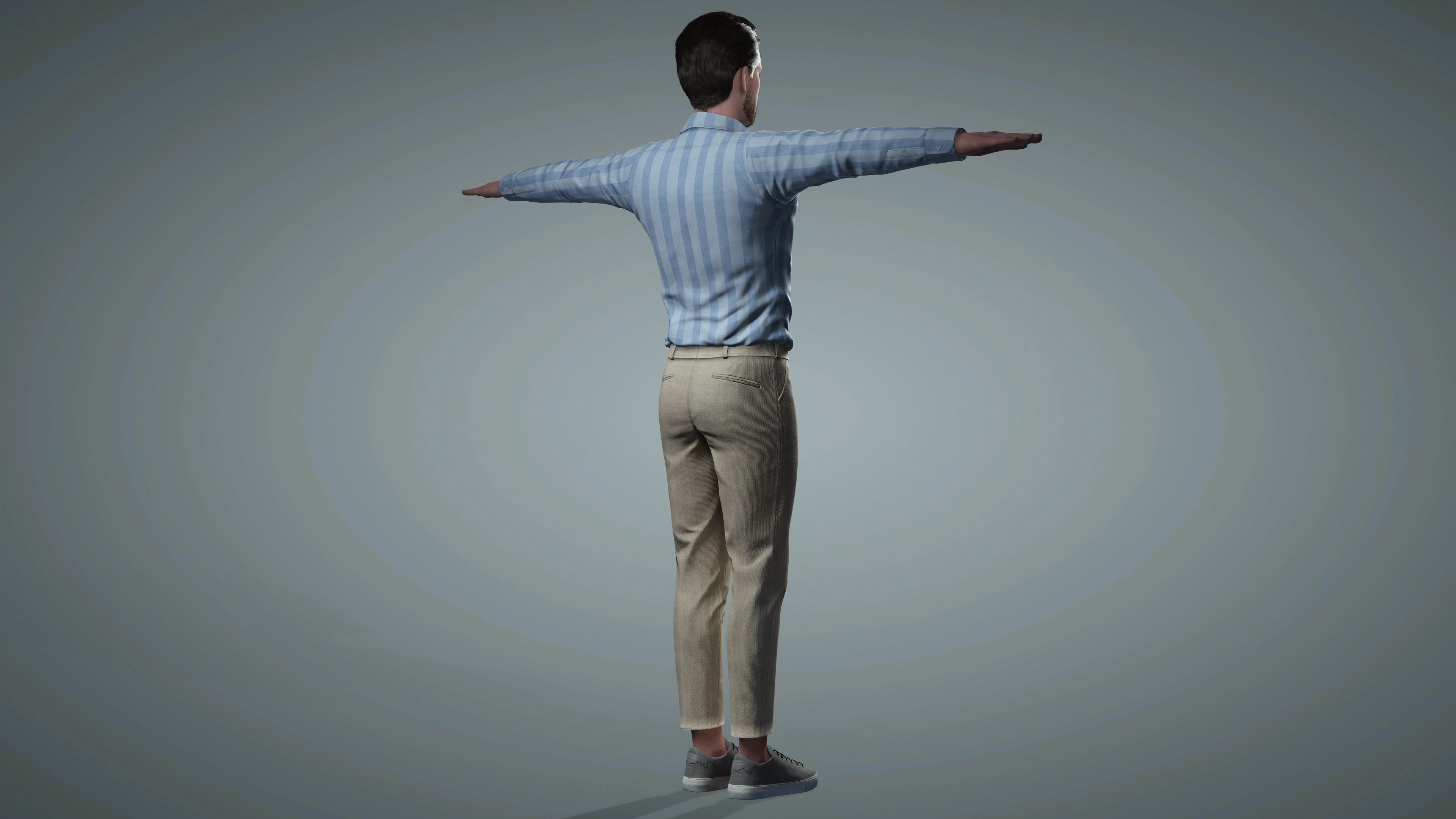 Chris Evans 3D Model - Hyper Realistic - Low Poly Low-poly 3D model_8