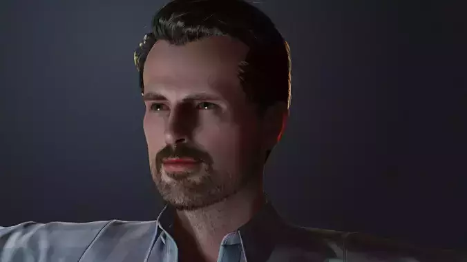 Chris Evans 3D Model - Hyper Realistic - Low Poly