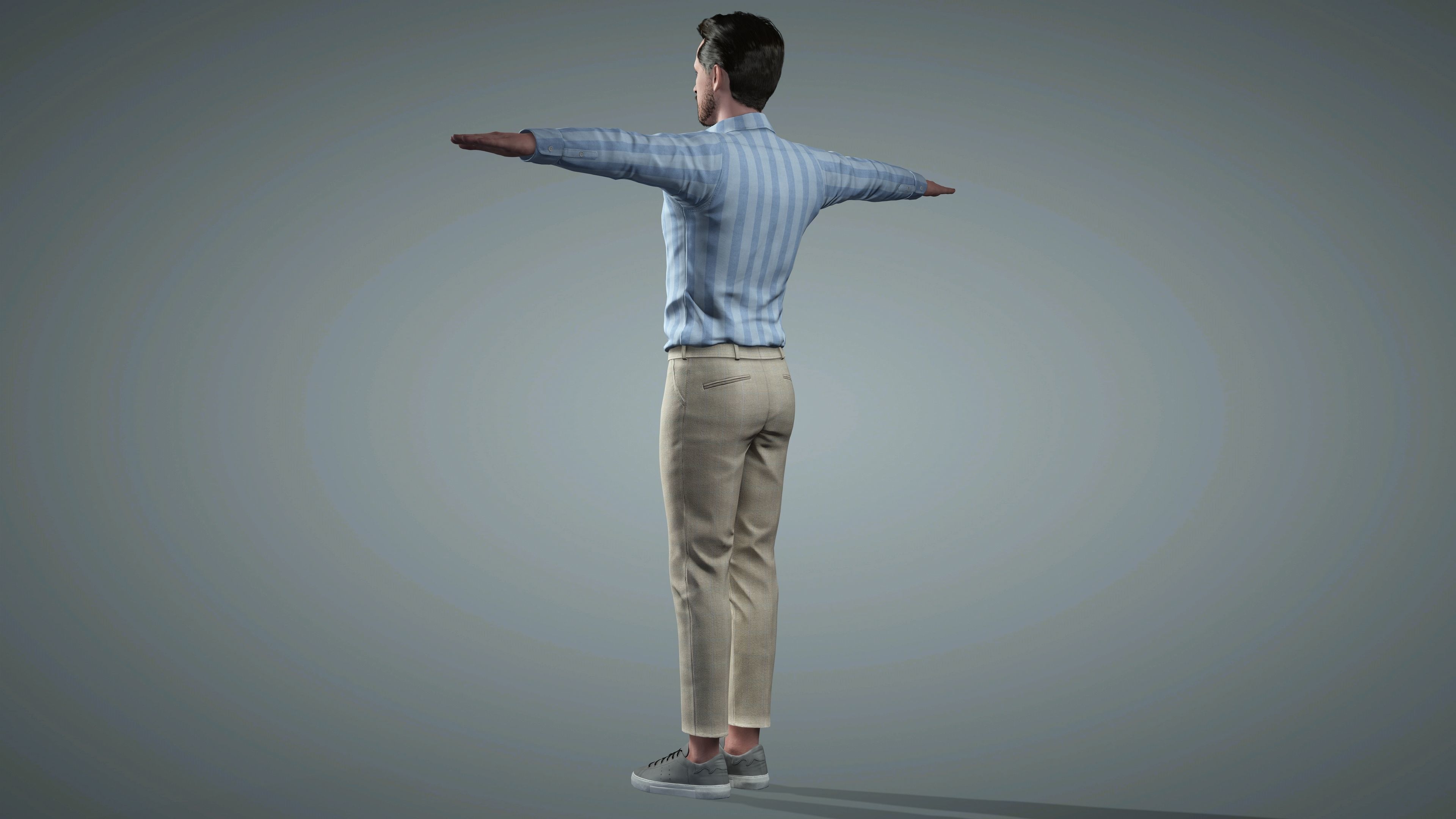 Chris Evans 3D Model - Hyper Realistic - Low Poly Low-poly 3D model_11