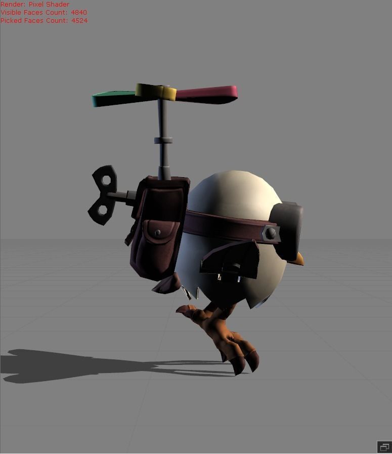 DIGGIE Timekeeper Low-poly 3D model_1