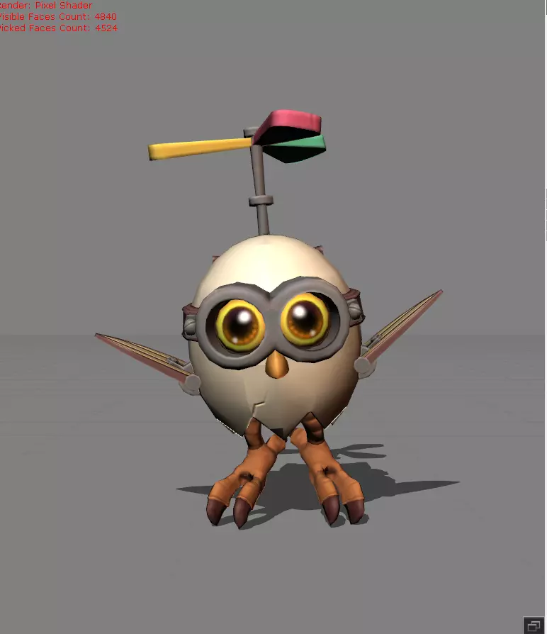 DIGGIE Timekeeper Low-poly 3D model_0