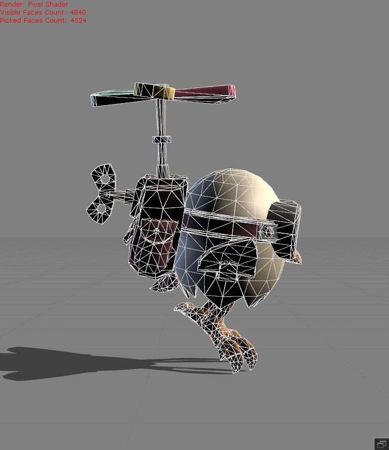 DIGGIE Timekeeper Low-poly 3D model_5