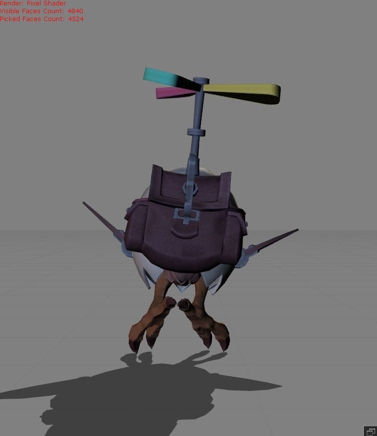 DIGGIE Timekeeper Low-poly 3D model_3