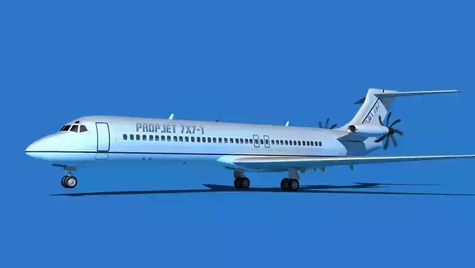Boeing 7X7-1 Jet Fan V110 3D model