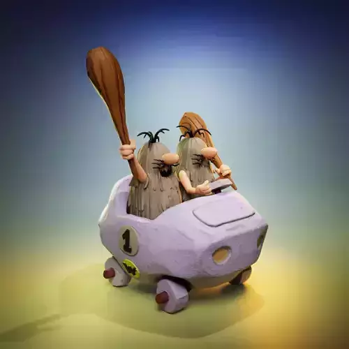 The Slag Brothers - The Wacky Races 3D print model