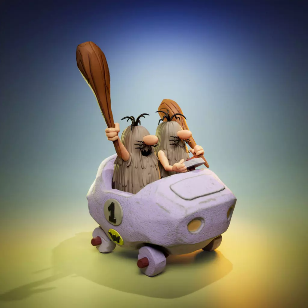 The Slag Brothers - The Wacky Races 3D print model_0
