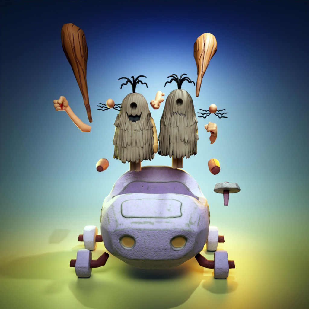 The Slag Brothers - The Wacky Races 3D print model_6