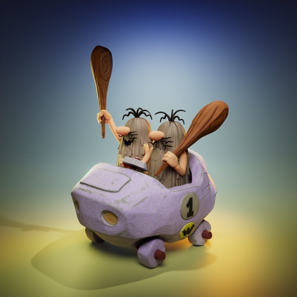 The Slag Brothers - The Wacky Races 3D print model_4