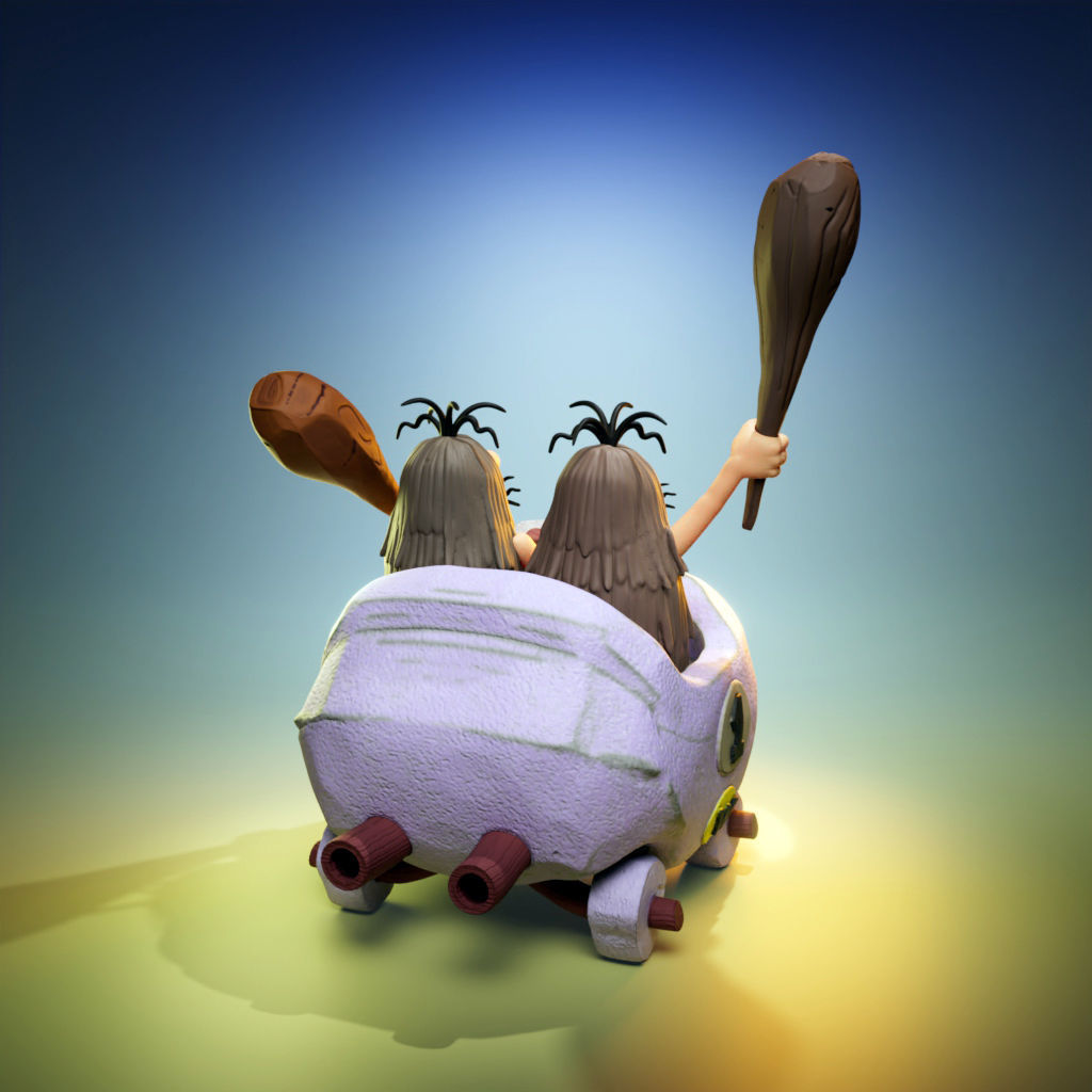 The Slag Brothers - The Wacky Races 3D print model_2