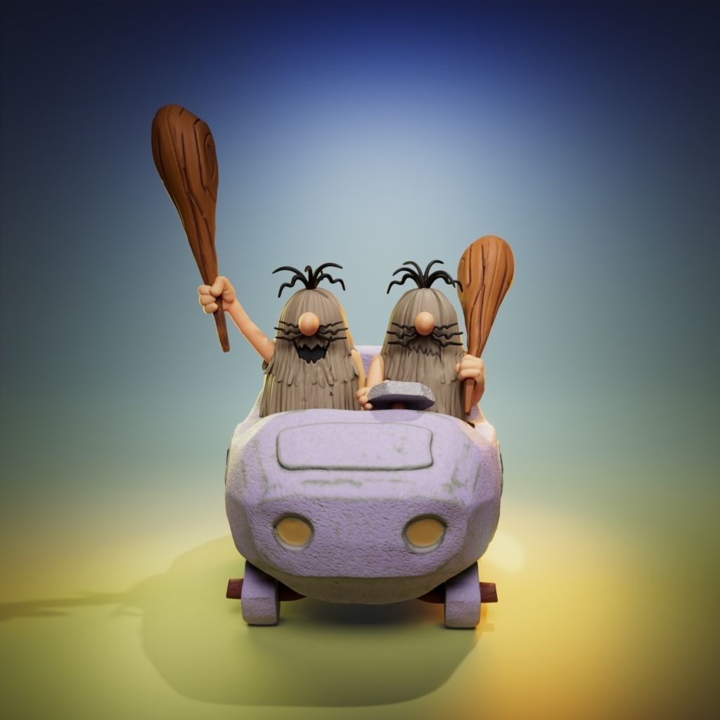 The Slag Brothers - The Wacky Races 3D print model_5