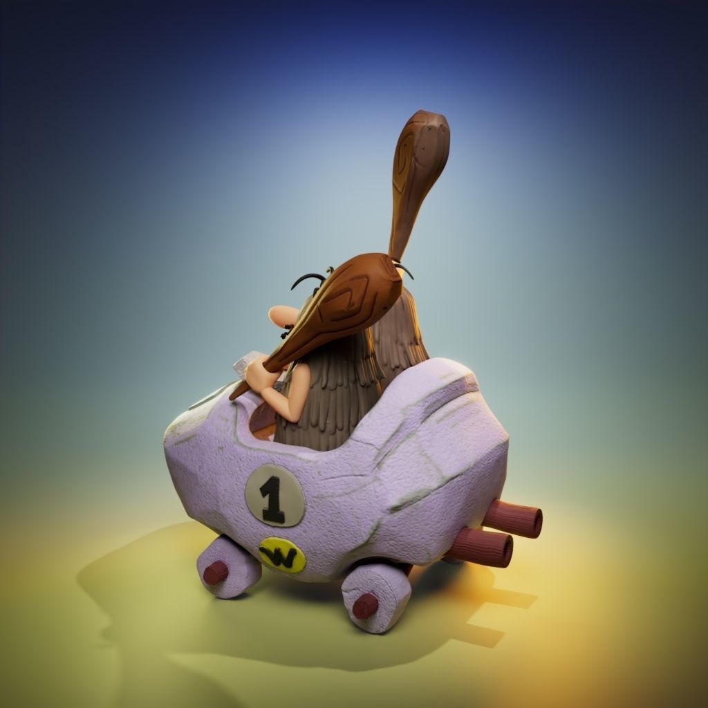 The Slag Brothers - The Wacky Races 3D print model_3