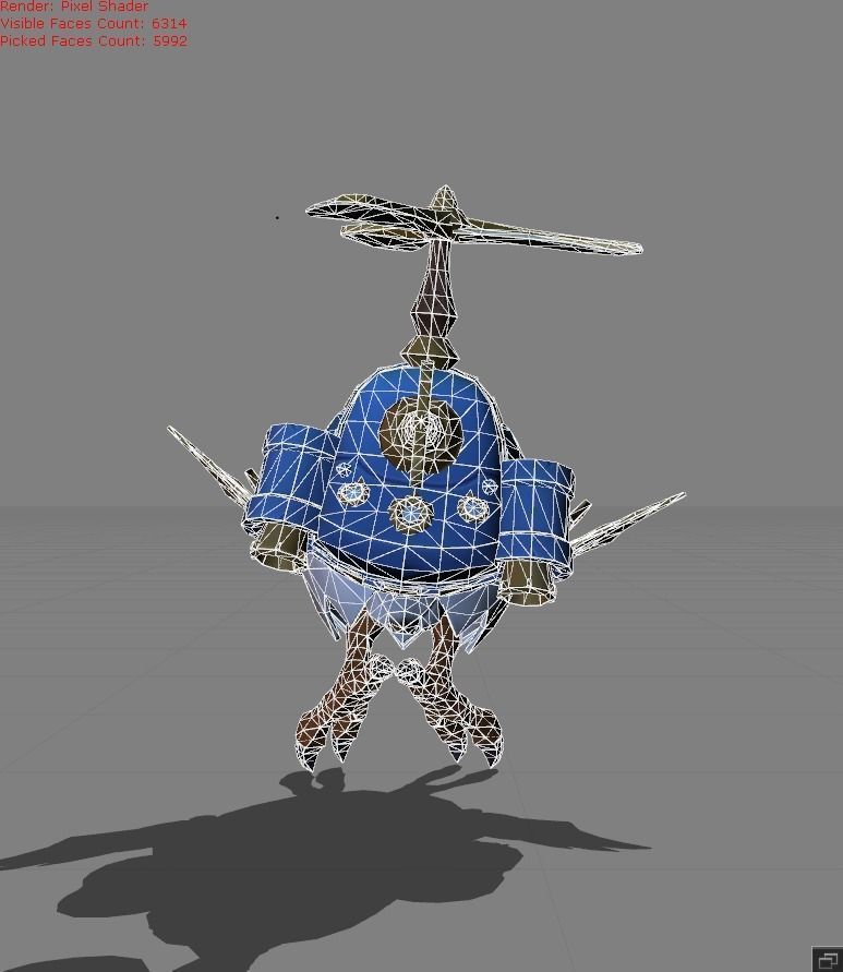 DIGGIE Pigeoneer Low-poly 3D model_7