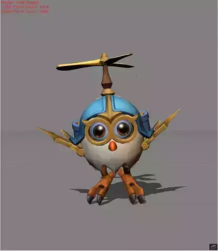 DIGGIE Pigeoneer Low-poly 3D model