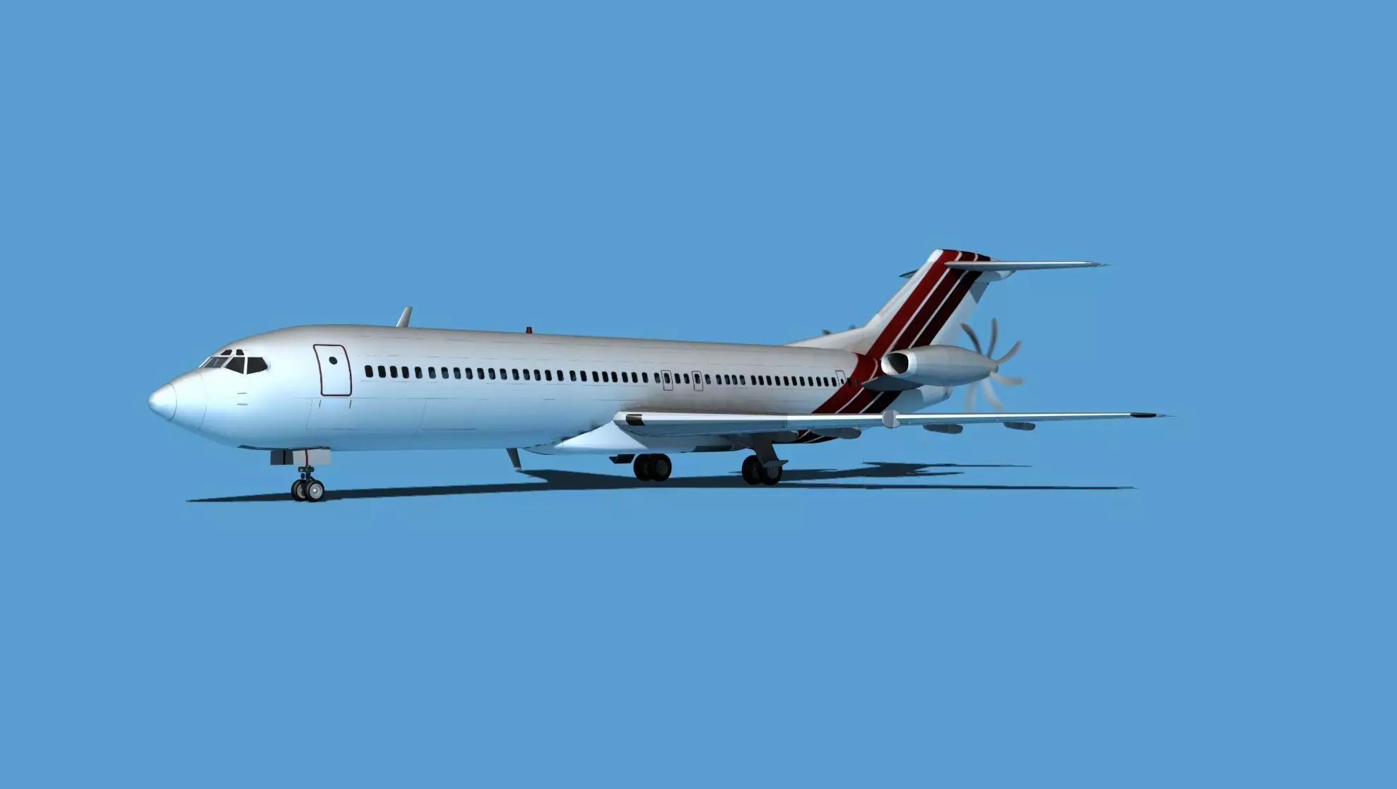 Boeing 7X7-2 Jet Fan V203 3D model