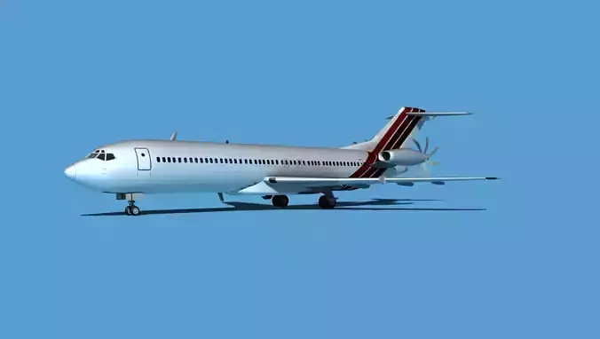Boeing 7X7-2 Jet Fan V203 3D model