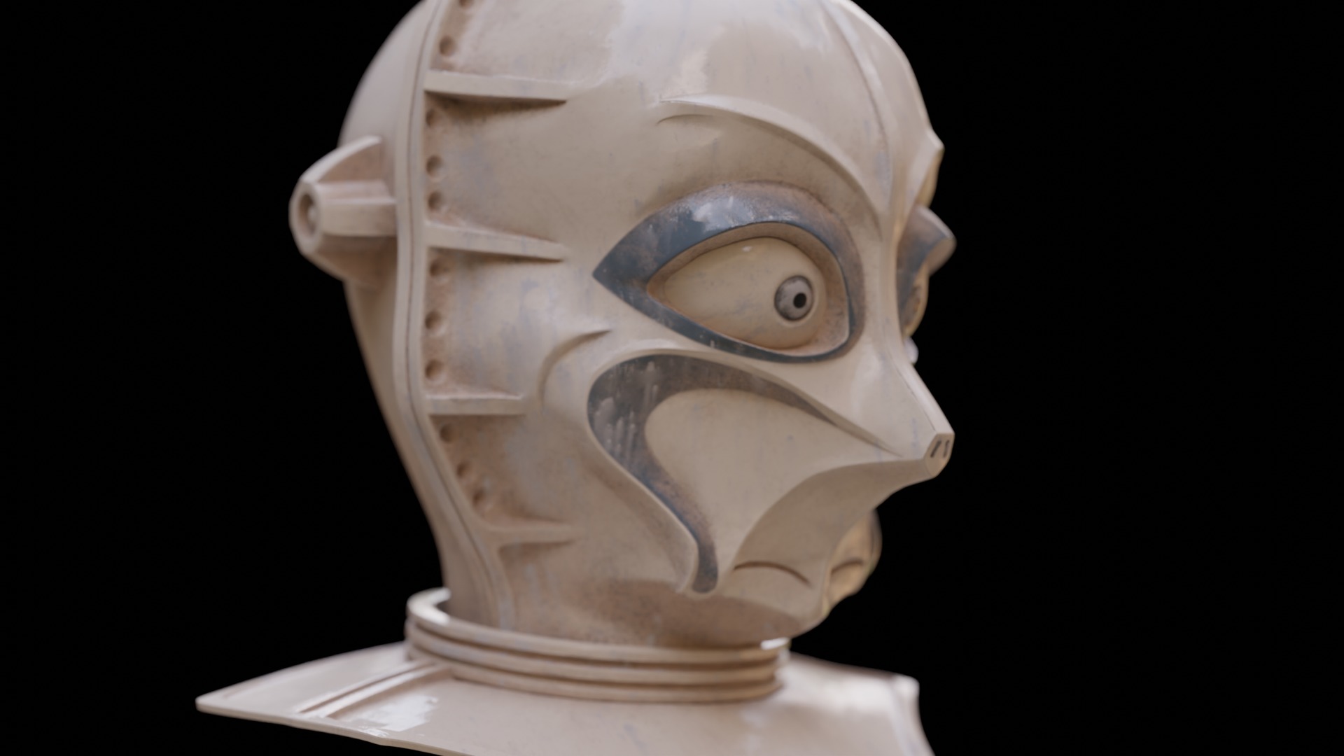 Star Wars CZ-3 Droid Inspired Full Size Bust 3D print model_6
