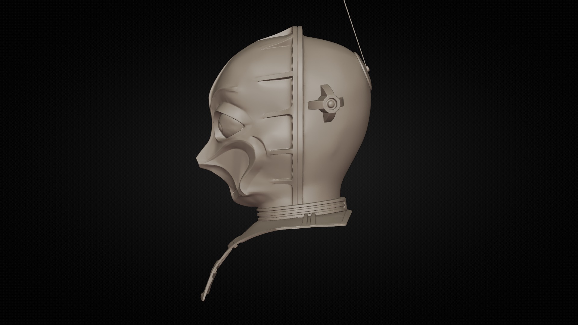 Star Wars CZ-3 Droid Inspired Full Size Bust 3D print model_9