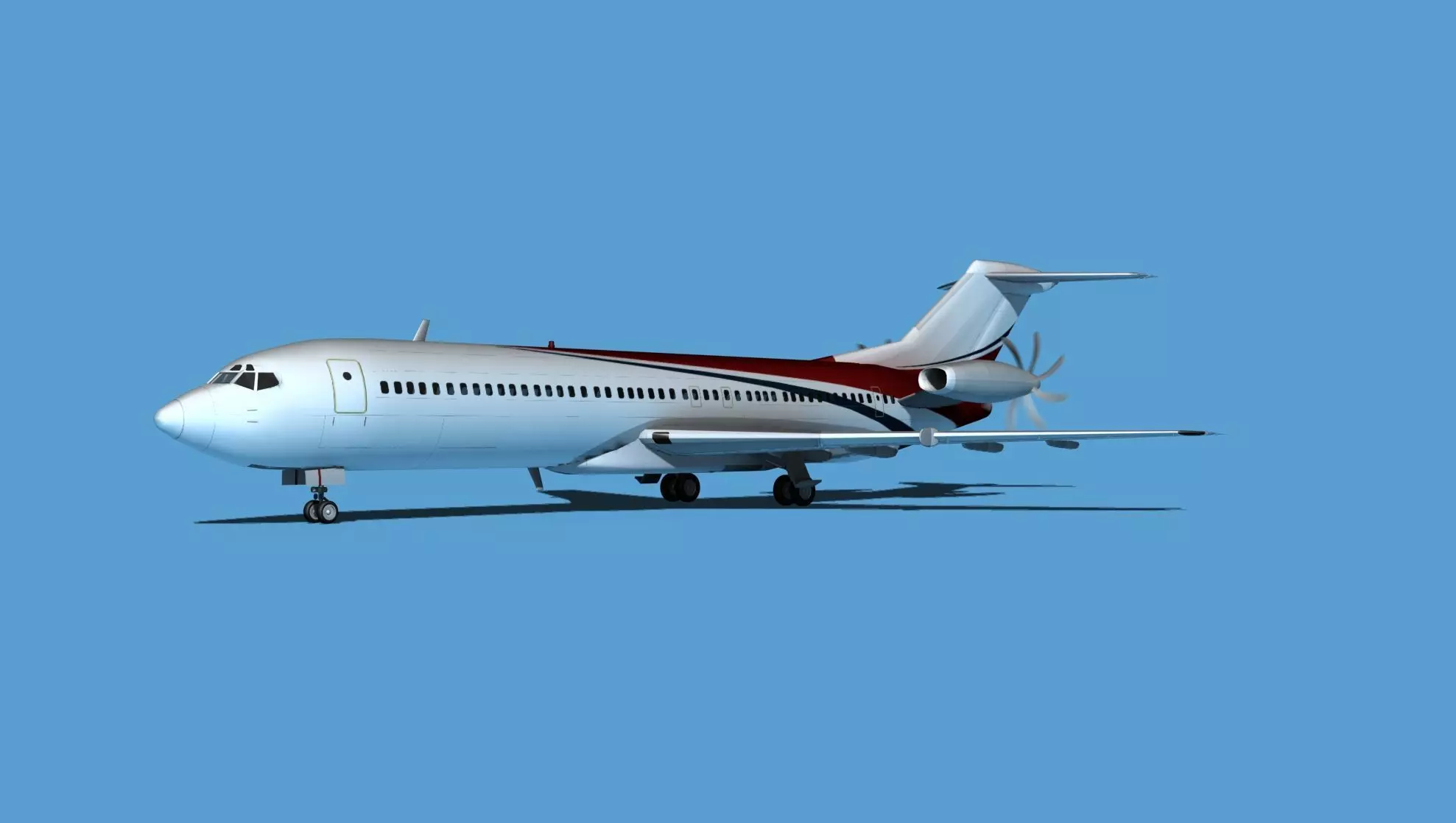 Boeing 7X7-2 Jet Fan V204 3D model