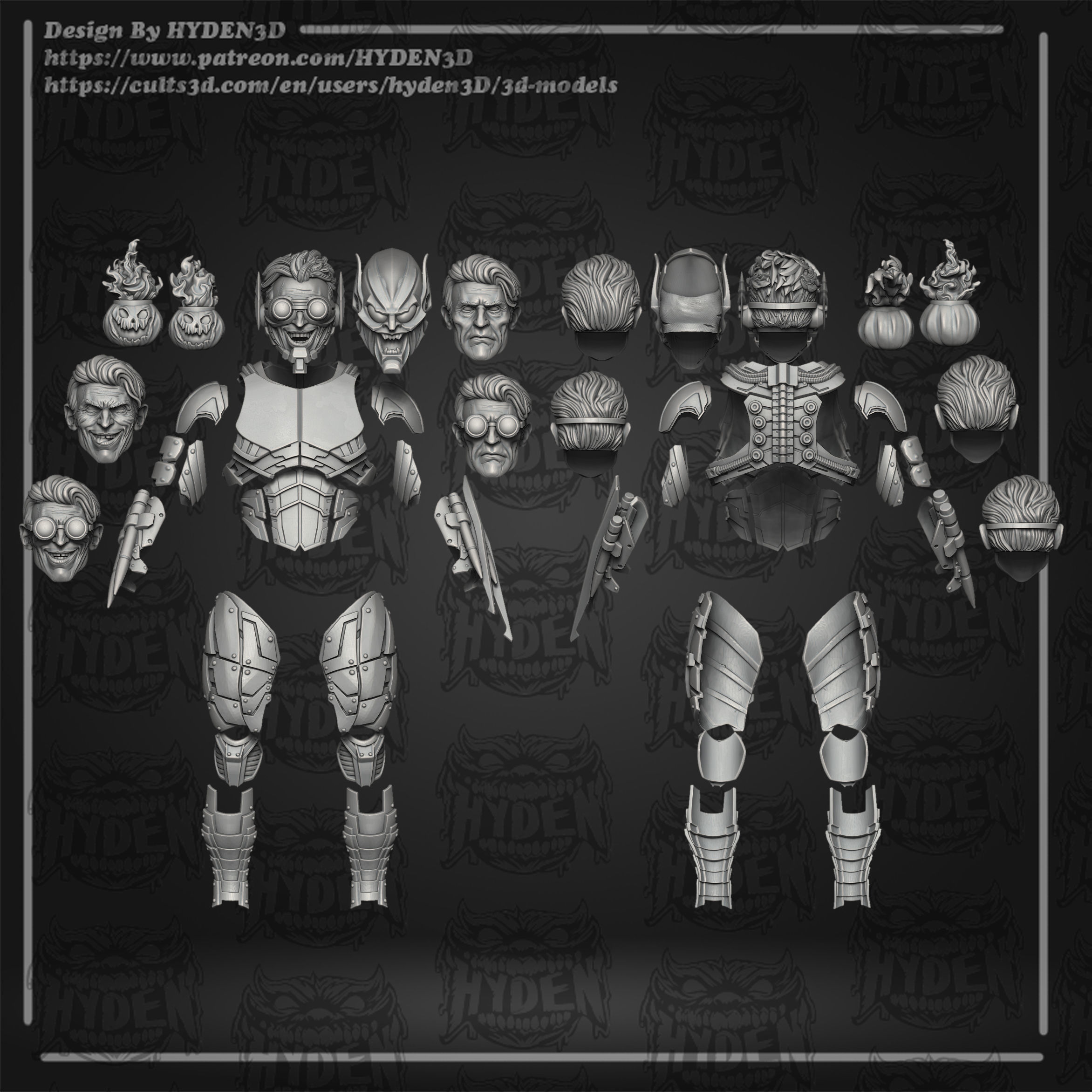 GREEN GOBLIN ARMOR  3D print model_2