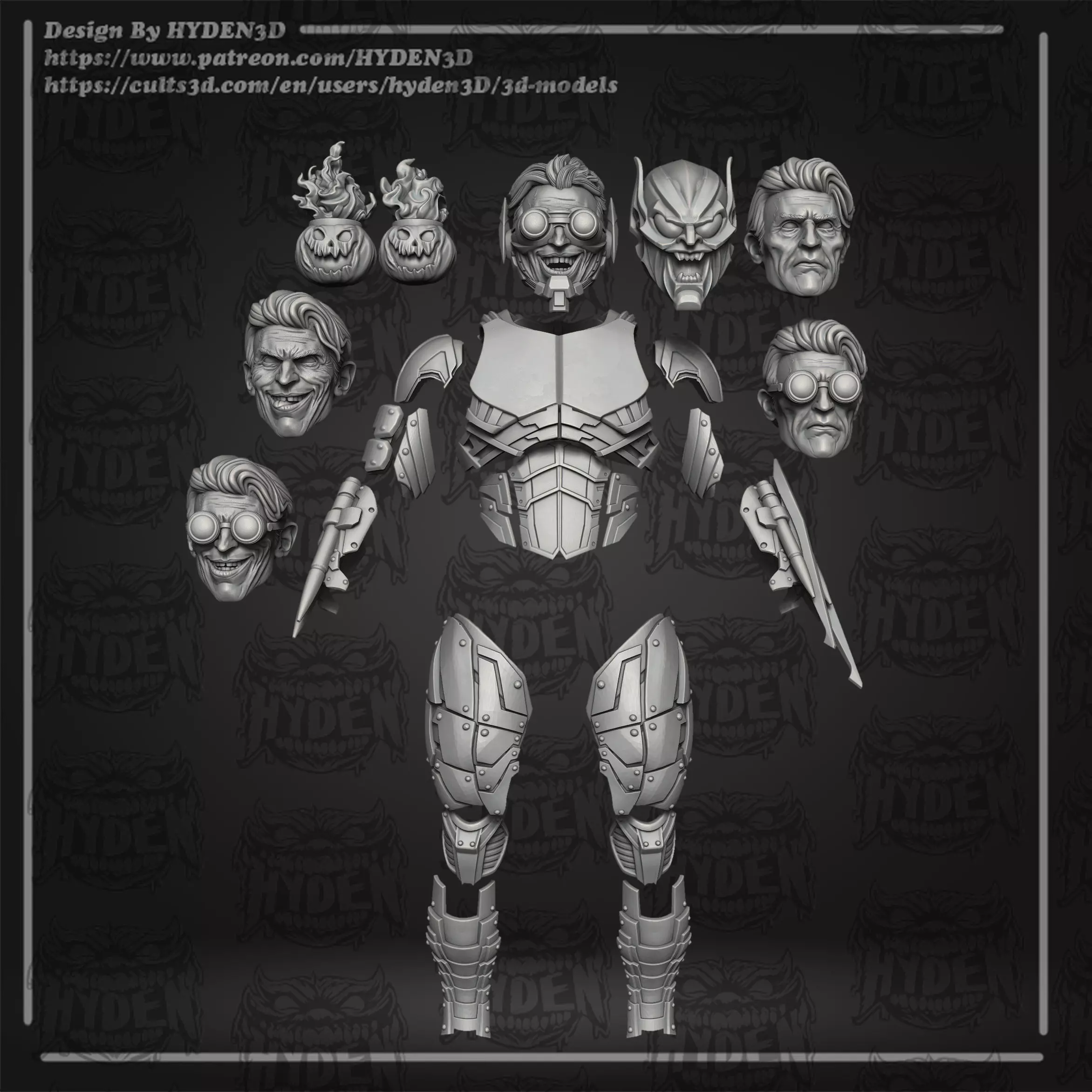 GREEN GOBLIN ARMOR  3D print model_0