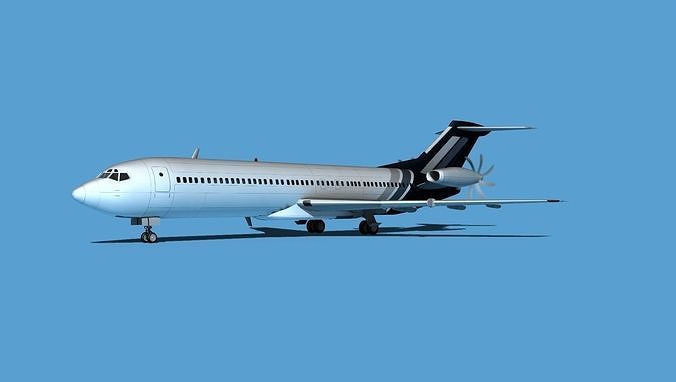 Boeing 7X7-2 Jet Fan V206 3D model