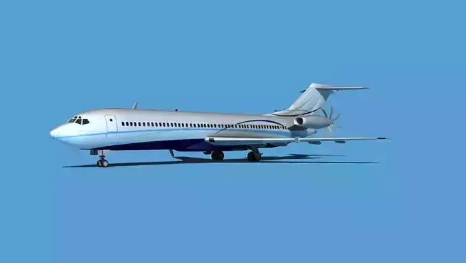 Boeing 7X7-2 Jet Fan V207 3D model
