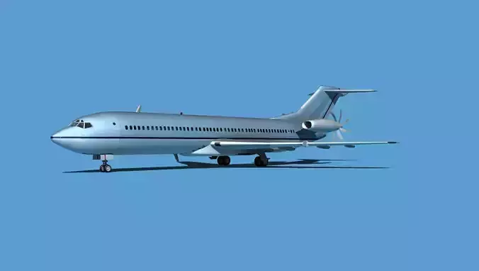 Boeing 7X7-2 Jet Fan V208 3D model