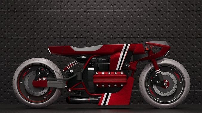 Cafe racer concept 3D model