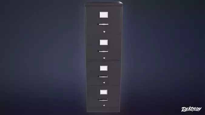 BANK HEIST - File Cab 01 - LOW POLY