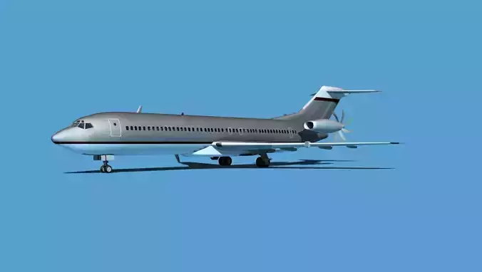 Boeing 7X7-2 Jet Fan V210 3D model
