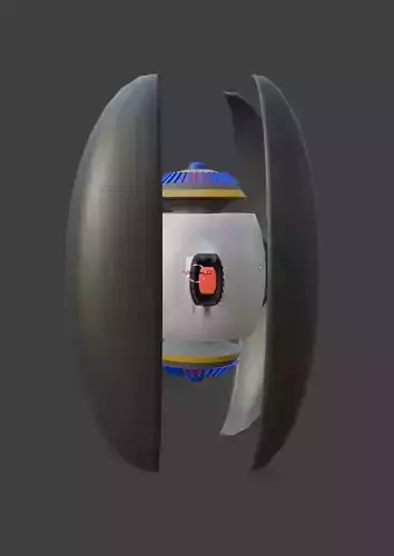 Flying bot 2 Free low-poly 3D model