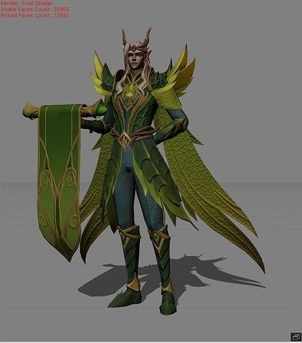 ESTES Rattan Dragon Low-poly 3D model