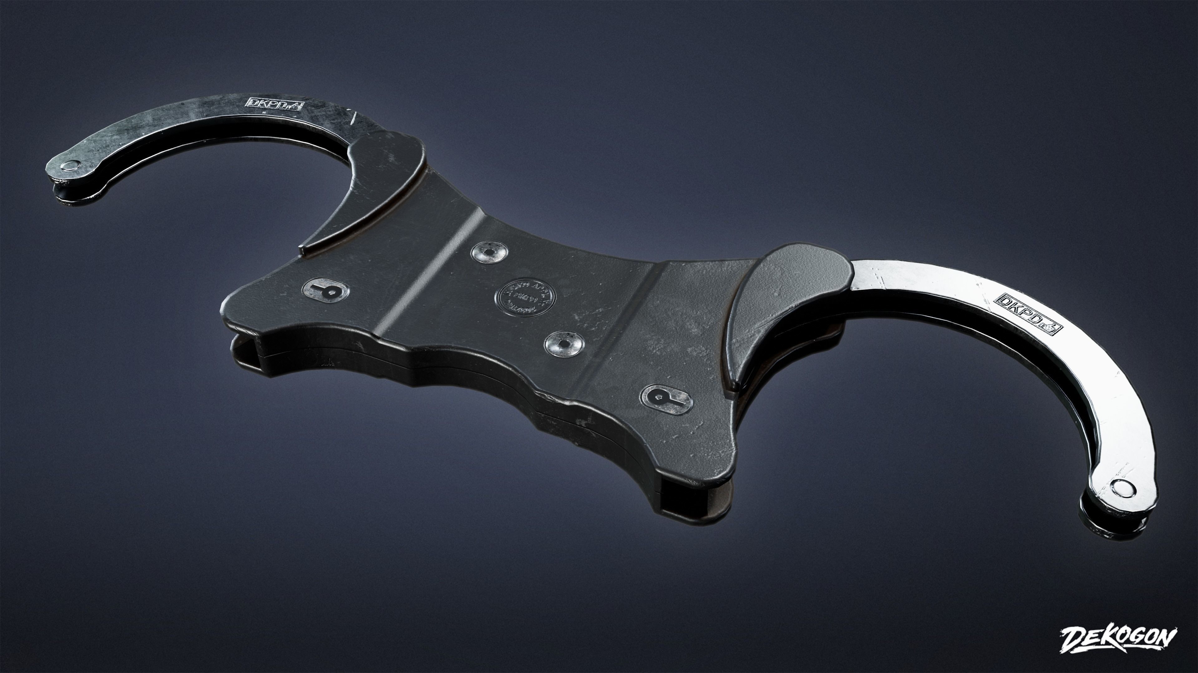 BANK HEIST - Handcuffs 01 - LOW POLY Low-poly 3D model_5
