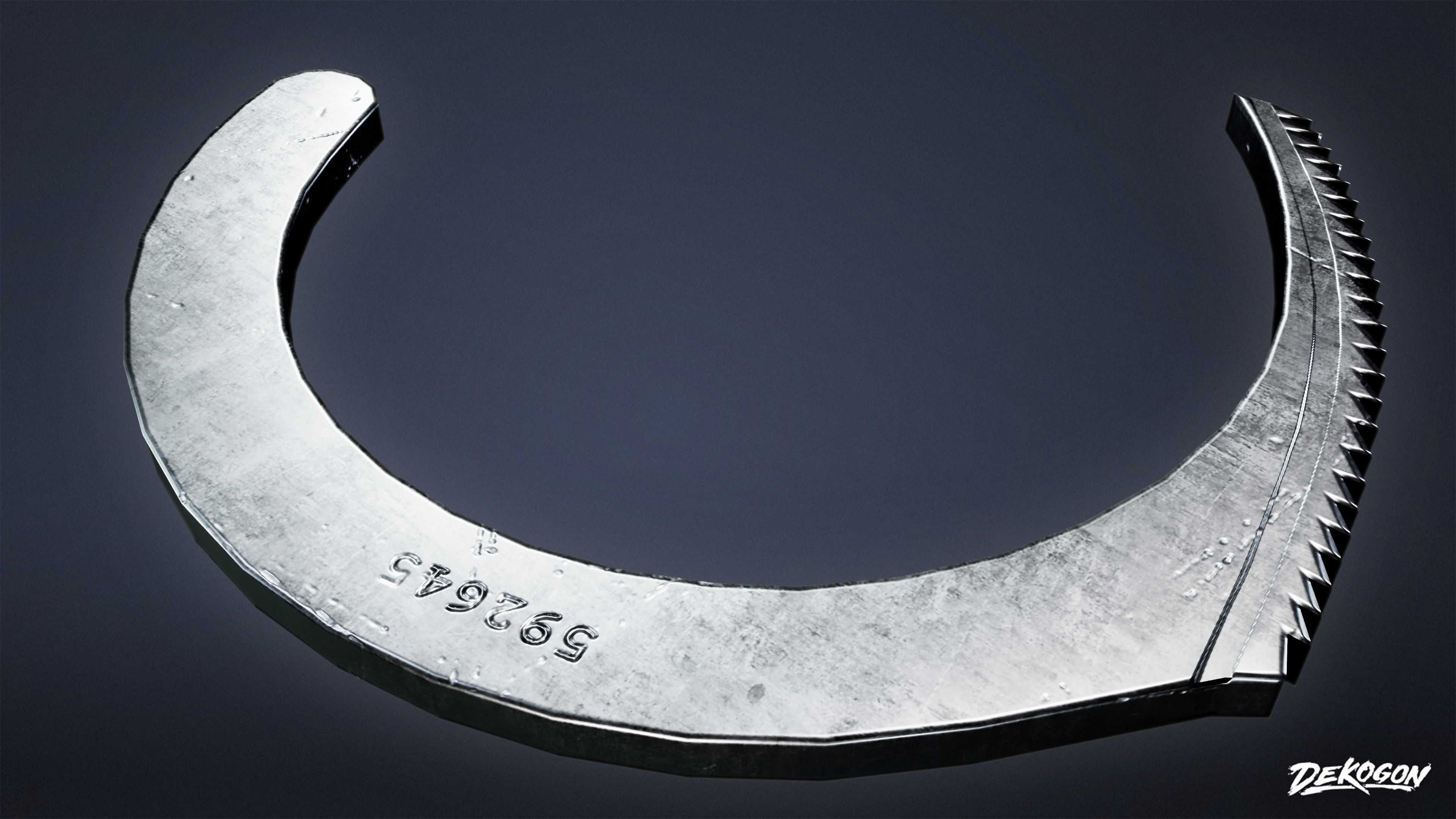 BANK HEIST - Handcuffs 01 - LOW POLY Low-poly 3D model_6