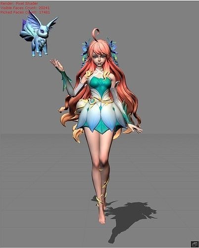 FLORYN The Budding Hope Low-poly 3D model