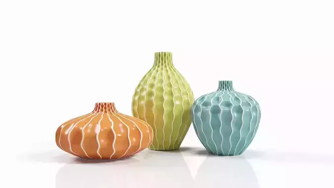 Imax Agatha Ceramic Vases Set of 3 