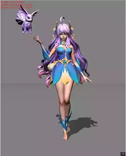 FLORYN Springtide Low-poly 3D model
