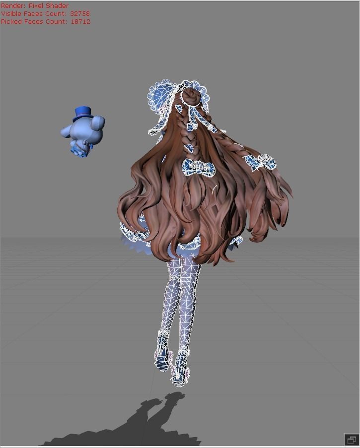 FLORYN Fluffy Dream Low-poly 3D model_7