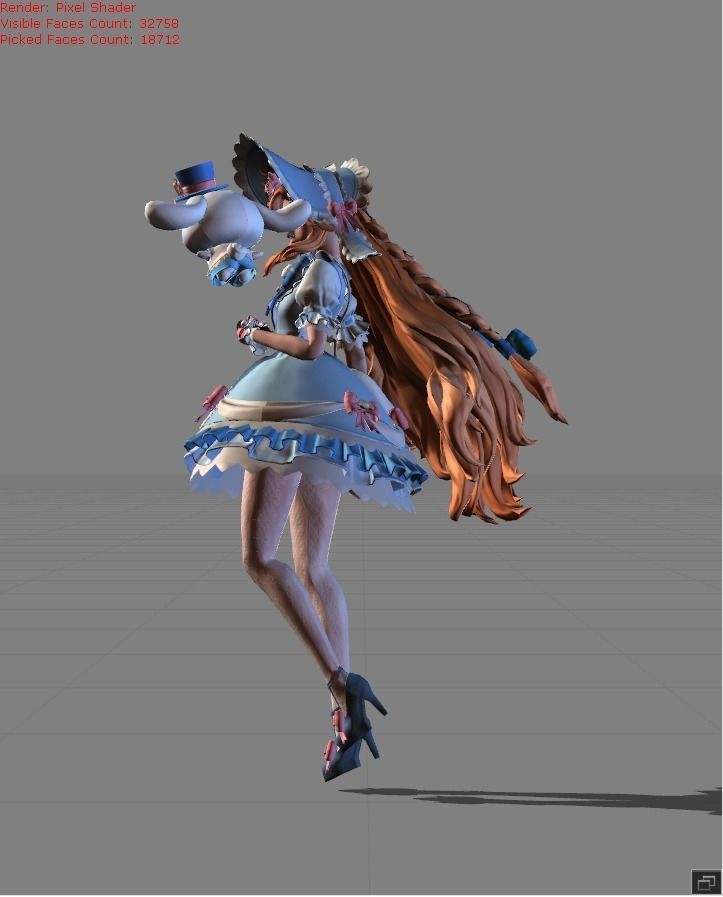 FLORYN Fluffy Dream Low-poly 3D model_2