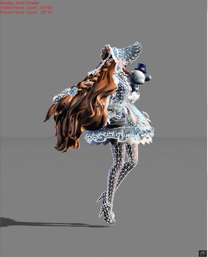 FLORYN Fluffy Dream Low-poly 3D model_5