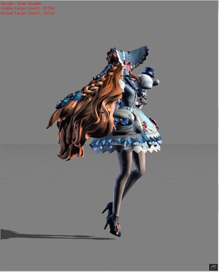 FLORYN Fluffy Dream Low-poly 3D model_1