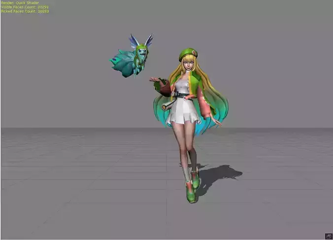 FLORYN Paw Power Low-poly 3D model
