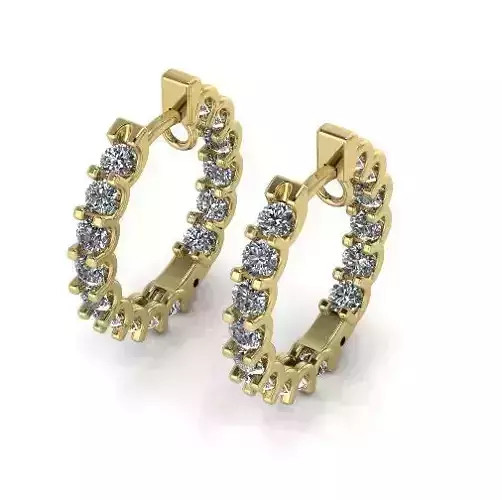 Hoop earrings Model 5797 3D print model